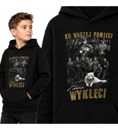 Bluza z kapturem dziecięca Patriotyczna  KU WASZEJ PAMIĘCI